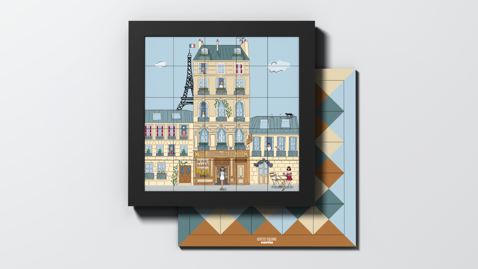 Boulangerie — packshot de l’Édition DECO avec chevalet.