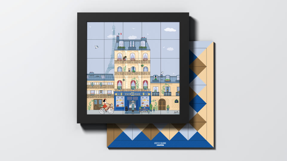 Fromagerie — packshot de l’Édition DECO avec chevalet.