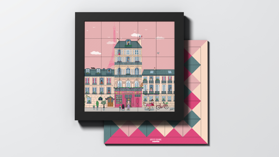 Pâtisserie — packshot de l’Édition DECO avec chevalet.