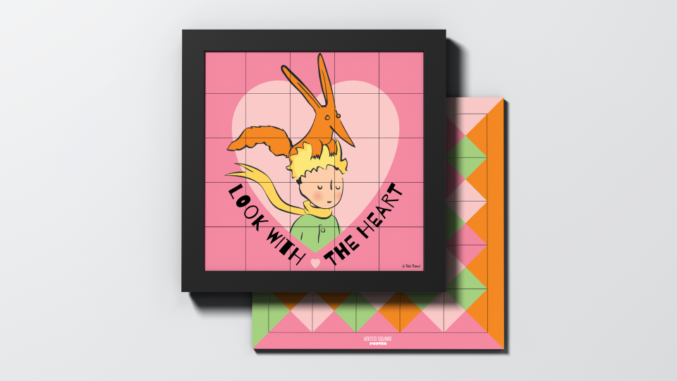 Look with the Heart — packshot de l’Édition DECO avec chevalet.
